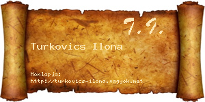 Turkovics Ilona névjegykártya