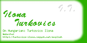 ilona turkovics business card